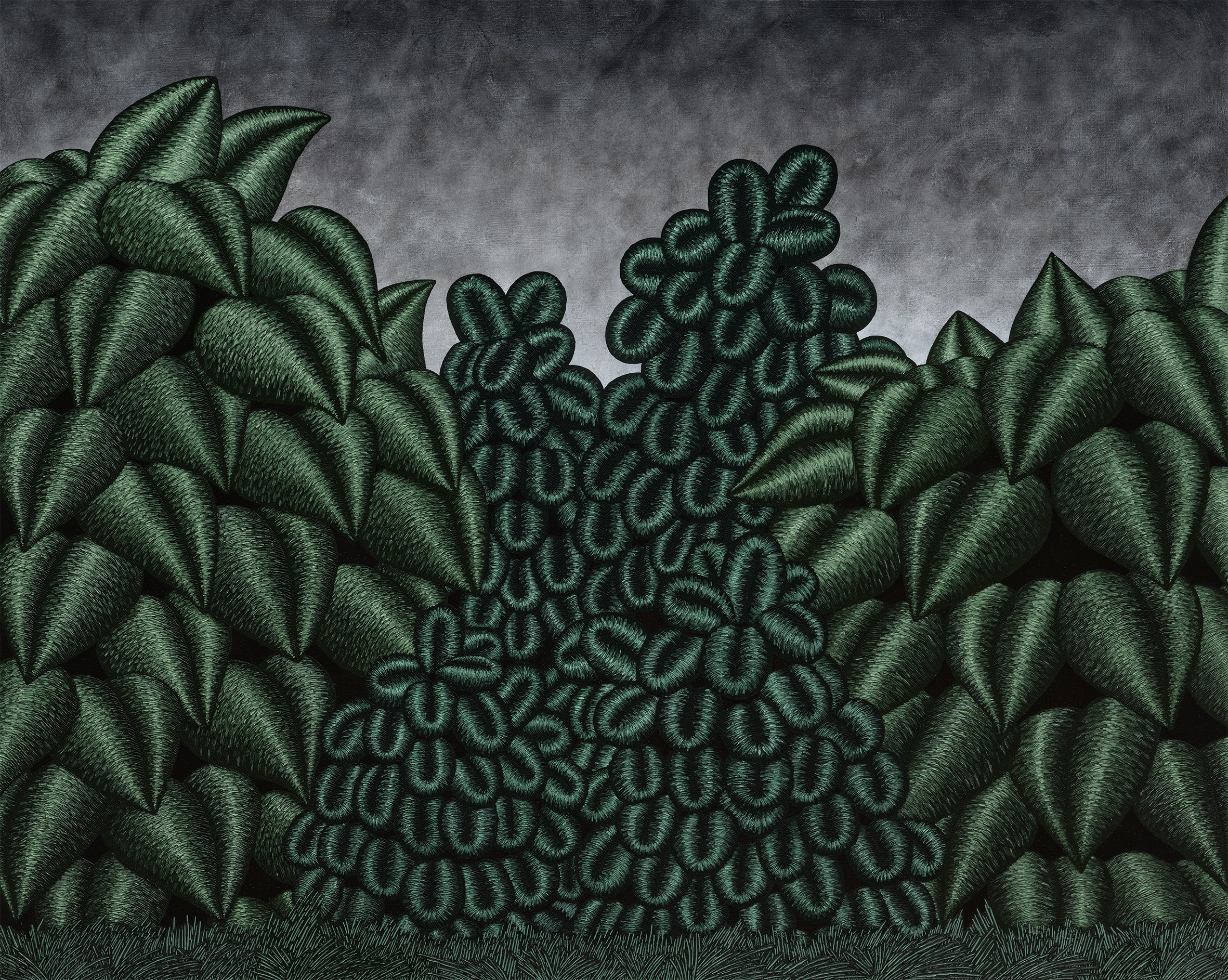 Landscape No. 4 (July 4 2022 in Brooklyn), 2023, 48in x 60in